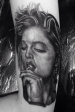 Madonna Black and grey Portrait tattoo